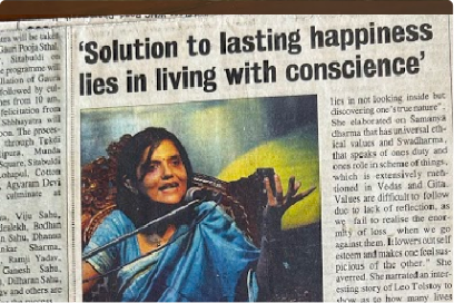 ‘Solution to lasting happiness lies in living with conscience’ – The Hitavada
